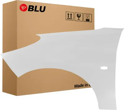 Image de BLU Aile Compatible avec Peugeot 206+ EWP Gauche Weiss WeissBanquise | 2007-2014 | Avant | Peint| Prêt à Monter | Acier