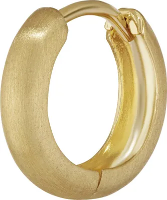 Produktbild von Single 333 Gelbgold Klappcreole Ohrring 12,2 X 3,2mm Matt Rund 4739