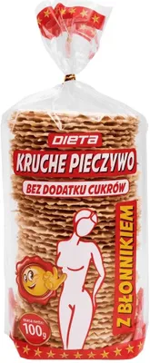 Produktbild von Knäckebrot mit Ballaststoffen 100g DIETA