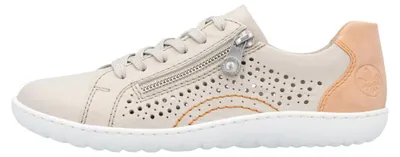 Productafbeelding van Rieker Damenschuhe sportlicher Schnürer Beige Freizeit