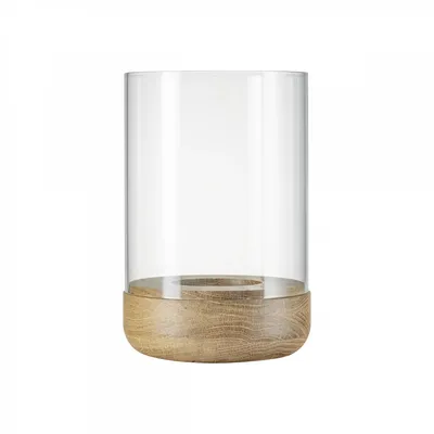Image de Blomus "Blomus 66258 Photophore -LANTO- L Bougeoir en boisIn- Outdoor"