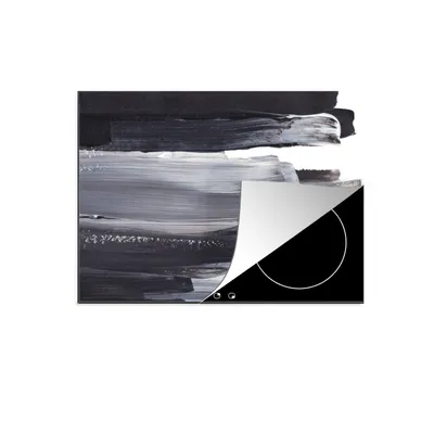Obrázek produktu pro KitchenYeah® Kryt varné desky barva - černá - design, 77x59cm, dekorace do kuchyně, keramický kryt varné desky, krycí deska na varnou desku