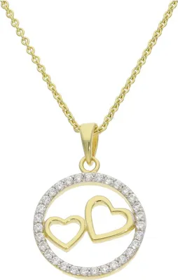Produktbild von Herzanhänger Gold 333 mit Zirkonia JL14-02-0452 JuwelmaLux
