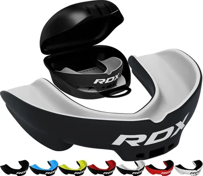 Produktbild von RDX Zahnschutz, Boxen, MMA, Mundschutz, Kickboxen, Mundstück, Zahnschutz, Kieferschutz mit Etui, Muay Thai, Kampfsport, Rugby, Hockey, Fußball