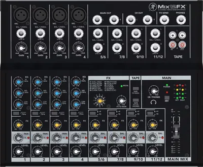Obrázek produktu pro Mackie Mix12FX, 12 kanály/kanálů, Černá
