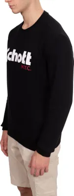 Produktbild von SCHOTT - Herren Sweatshirt mit Rundhalsausschnitt und Logo - Größe S