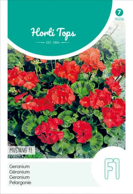 Produktbild von Pelargonie Mustang F1 Rot | Blumensamen von Hortitops