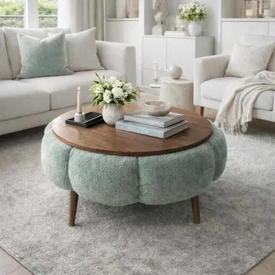 Produktbild von Hanah Home, Hochwertiger Nesting Tisch (3 Teile) Sapphire Eiche, 100% Melamin, 60 cm