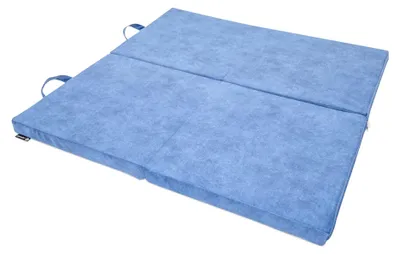 Productafbeelding van Blauwe speelmat van 120 x 120 x 6 cm voor kinderen, met een waterdichte membraan