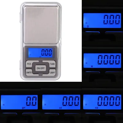 Obrázek produktu pro 500g 0,1g Přenosná mini kapesní váha Digitální elektronická váha potravin s podsvícením Vysoká přesnost
