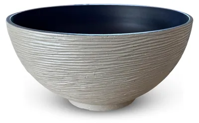 Image de Grande jardinière pour l'extérieur en 45 x 23 cm aspect pierre sable