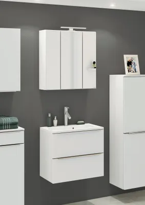 Produktbild von Waschtisch Waschbecken Badschrank Handwaschbecken Waschplatz Bad "Garda I"