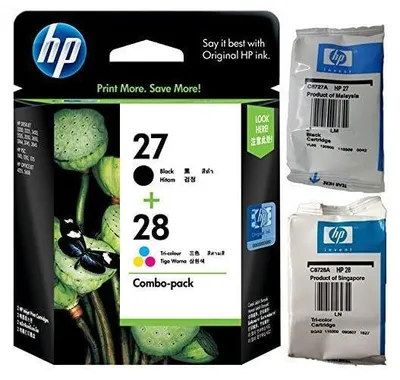 Produktbild von HP 27/28 Combo-pack, Schwarz, Zyan, Magenta, Gelb, Tintenstrahl
