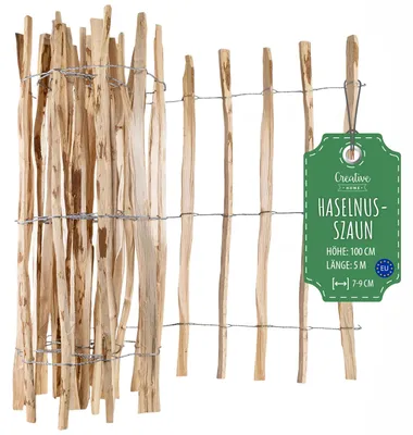 Productafbeelding van Creative Home houten schutting 100cm hoog en 5m lang, lamelafstand 7-9 cm