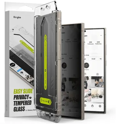 Produktbild von Ringke Easy Slide 2Er-Pack Galaxy S24 Ultra Privacy Aus Gehrtetem Glas