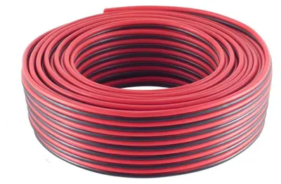 Productafbeelding van LS-kabel, 0,75 mm², 24x0,2 CCA, rood/zwart, 10 meter
