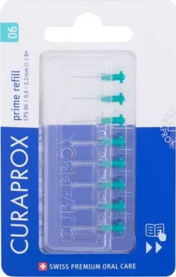 Obrázek produktu pro Curaprox Doplňující sada mezizubních kartáčků CPS 06 prime refill, 8 ks