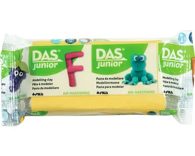 Obrázek produktu pro DAS Junior, Modelovací těsto, Žlutá, Dětský, 1 barva/barev, 3 rok/roky, 100 g