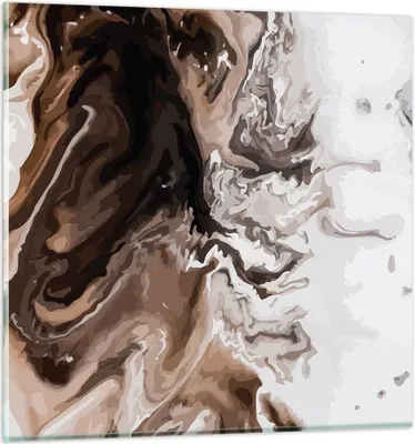 Produktbild von Bilder auf glas - Abstraktion modern - 70x70cm - Glasbilder - Wandbilder - Kunstdruck - zum Aufhängen bereit - Wanddekoration aus Glas - Glas Bilder - Wandbild auf Glas - Einteilig - GAC70x70-4073