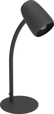 Produktbild von EGLO Tischlampe Carlo, Nachttischlampe mit Flexarm, Tischleuchte Schreibtisch, Lampe aus Metall in Schwarz, E14 Fassung