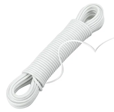 Ersatz-Wäscheleine 46 m, PVC, für Wäschespinne & Leinentrockner, weiß