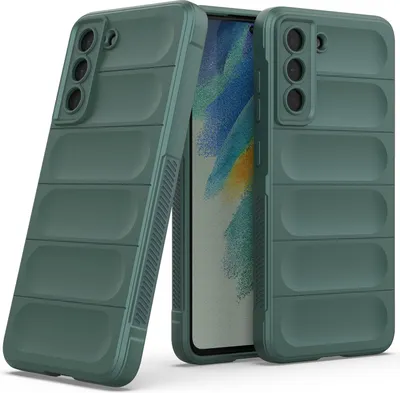 Immagine prodotto di Custodia Galaxy S21 FE 5G, Custodia protettiva in silicone TPU morbido antiurto per Samsung Galaxy S21 FE 5G verde