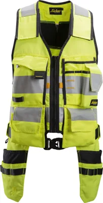 Produktbild von Snickers AllroundWork Hi-Vis Werkzeugweste, Kl. 1, EN 20471 HV-Gelb-Schwarz-XL