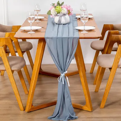Obrázek produktu pro Moderní čipkovaný ubrousek na stůl – 70 x 600 cm, pratelná ubrus pro svatby a oslavy