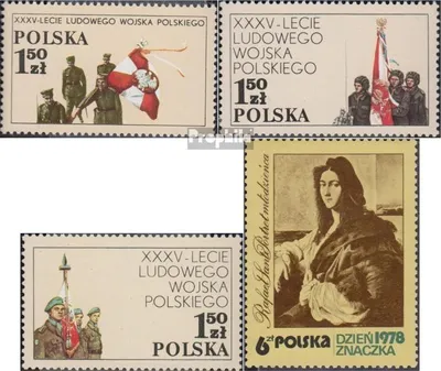Produktbild von Briefmarken Polen 1978 Mi 2578-2580,2581 (kompl.Ausg.) postfrisch 35 Jahre Volksarmee