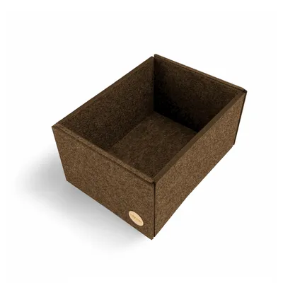 Produktbild von Aufbewahrungsbox CLEAN Filz 23 x 17 x 12 cm ohne Deckel in hellbraun meliert