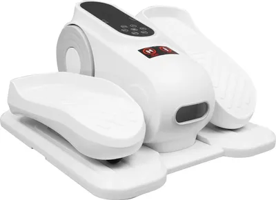 Produktbild von Untertisch Ellipsentrainer - Mini Pedaltrainer - 3 Stufen Einstellbar - Fernbedienung - LCD-Display - Weiß