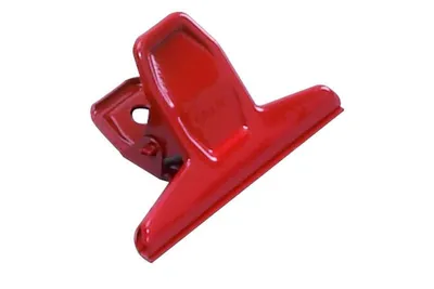 Produktbild von MAUL Briefklemme 75 mm, rot, pulverbeschichtetes Metall, kräftige Spiralfeder, 10 Stück