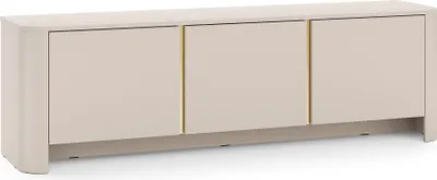 Produktbild von TV-Schrank, Kaschmir, 168 x 39 x 52 cm | Modernes Möbel mit abgerundeten Kanten