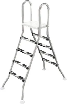 Produktbild von OKU Hochbeckenleiter V2A Leiter Poolleiter Edelstahl 2x4 oder 2x5 Stufen