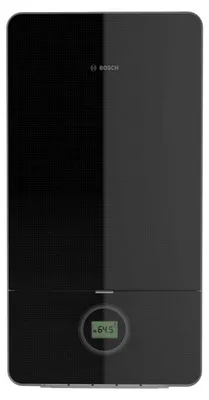 Produktbild von Junkers Bosch Condens 7000i W GC7000i W 24 A, Brennwertkessel, 24 kW, schwarz, inklusive Abgassystem