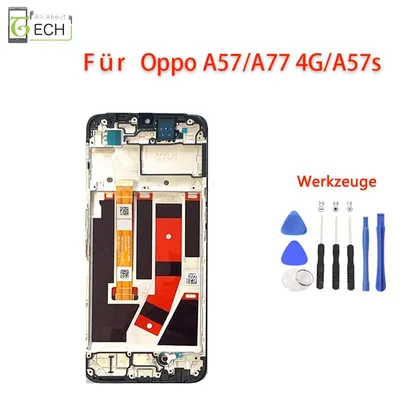 Produktbild von Für Oppo A57s / CPH2385 LCD Display mit Rahmen Touch Screen Bildschirm