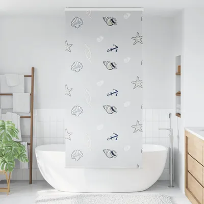 Immagine prodotto di Tenda a Rullo Doccia Cassonetto 90x240 cm Larghezza Tessuto