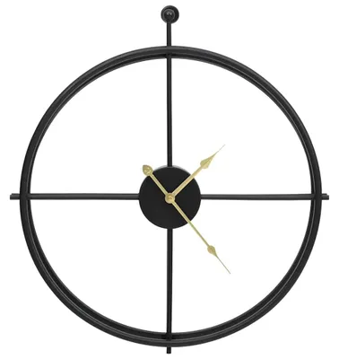 Obrázek produktu pro vidaXL Nástěnné hodiny Black 52 cm Iron
