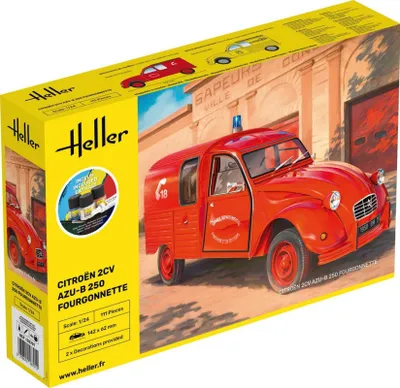 Productafbeelding van STARTERSET Citroën 2CV bestelwagen AK 250 / 1:24