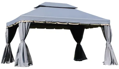 Productafbeelding van Tuinpaviljoen - Tuinhuis - Prieel - Pergola - Overkapping - Lichtgewicht Aluminium Frame