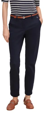 Produktbild von COMMA Damen Chinohose – Slim Fit, Tapered Leg, mit Gürtel