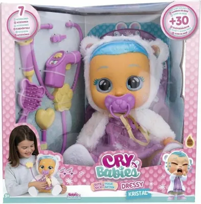Obrázok produktu pre IMC Toys Cry Babies - Dressy - Gets Sick & Feels Better - Bábika Krystal
