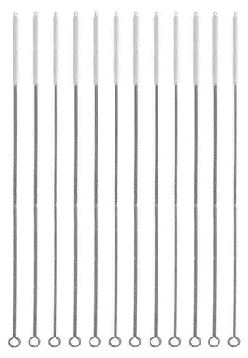 Immagine prodotto di Set di spazzole per la pulizia, 12 pezzi, 230 x 6 mm, colore bianco, per bottiglie e tubi