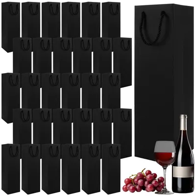 Image de Lot de 30 sacs cadeaux pour bouteilles de vin