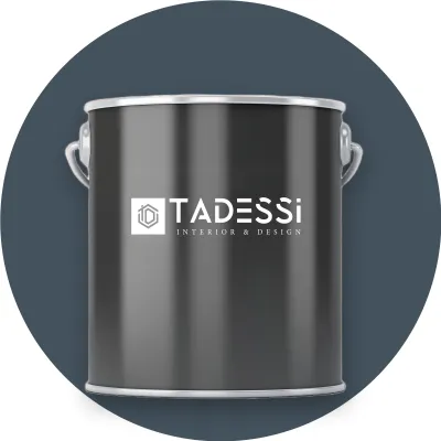 Produktbild von TADESSI Wandfarbe Blau - Taupe - abwaschbare Innenfarbe matt - Dispersionsfarbe - Geruchsarm und Lösemittelfrei - 1 Liter Gebinde