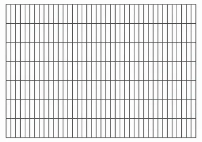 Immagine prodotto di Alberts 642921 Staccionata doppia, plastificata, antracite, altezza 140 cm