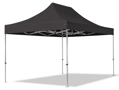 Produktbild von TOOLPORT 3x4,5m Aluminium Faltpavillon, ohne Seitenteile, schwarz
