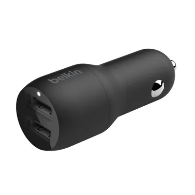 Productafbeelding van Belkin USB-A autolader, 24W, zwart - CCB001btBK