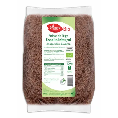 Obrázok produktu pre Granero Fideos Finos Espelta Integral500g