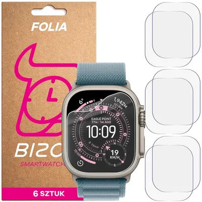 Produktbild von 6x Schutzfolie für den Bildschirm für Apple Watch Ultra 3 / 2 / 1 (49 mm), Bizon Watch HydroFlex